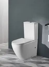 Унітаз-компакт Mixxus Premium Ellipse-0401-T1 630x390x840 мм, система змиву Tornado 1.0 MP6467, Білий - мініатюра 2
