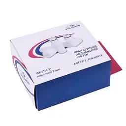 Набір Кран вентильний кутовий з американкою Solomon Lux 1/2″ White 7777 TEN (2шт.) 000020287 - мініатюра 5