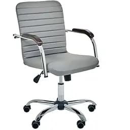 Кресло Rumba-RC хром орех Кожзам серый