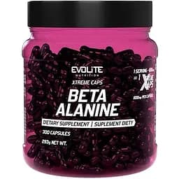 Аминокислота Evolite Nutrition Beta Alanine 800 мг Xtreme 300 капсул
