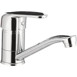 Змішувач для умивальника Cron Magic 004 вилив з чорною ручкою 15 см (CR0107)