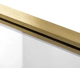 Душова стінка Rea Aero 110 brushed gold REA-K9840, прозорий, золотий - мініатюра 5