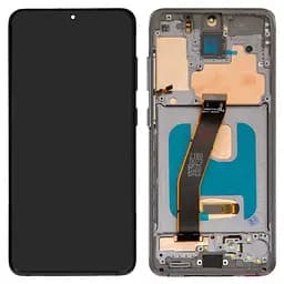 Дисплей для Xiaomi Mi 9 SE, чорний, з рамкою, Оригінал (переклеєне скло), M1903F2G