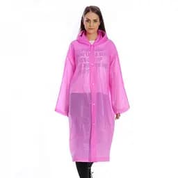 Жіночий дощовик / плащ від дощу, колір - рожевий, Raincoat, плащ дощовик - з доставкою по Україні (ST)