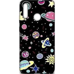 Чохол-накладка Toto Cartoon Soft Silicone TPU Case HuAwei P Smart+ 2019 Space Planets Black