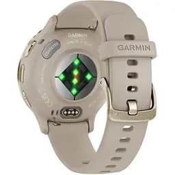 Смарт-годинник Garmin Venu 3S Soft Gold S. Steel Bezel w. French Gray Case and S. Band (010-02785-02) - мініатюра 7