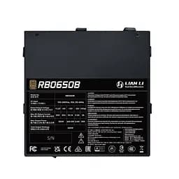 Блок живлення Lian Li RB0650B, 80 Plus Bronze, Black, EU Cord (G9P.RB0650B.B000.EU) - мініатюра 4