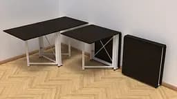 Стіл-книга трансформер Оріон 2 Ferrum-decor 750x1520x730 Білий метал ДСП Венге Магія 16 мм (FRD-105427) - мініатюра 6