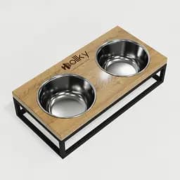 Hollky Base S — миски на підставці для маленьких собак та котів (2 × 0,45 л) - мініатюра 8