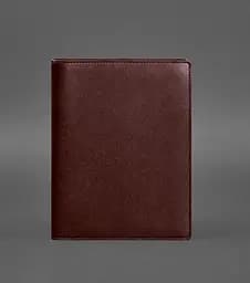 Шкіряний блокнот на сегрегаторі (м'яка обкладинка на кільцях) 13.0 бордовий