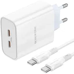 Зарядний пристрій Borofone BA73A Young 35 W комплект із кабелем Type-C Type-C