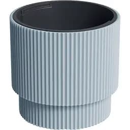  Кашпо для квітів Prosperplast Milly 2 круглий на підставці 400 мм світло-сірий