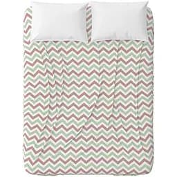 Простыня Home Line Зиг Заг бязь 150х215 см лилово-зеленая (174752)