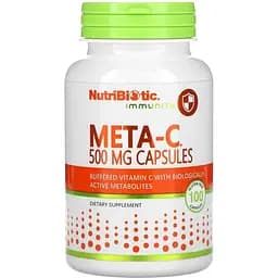 Буферизированный витамин С с метаболитами NutriBiotic Immunity Meta-C 500 мг 100 капсул