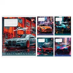 Зошити учнівські 24 аркуша клітинка Yes Street legend, 20 шт. в упаковці