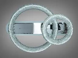Люстра стельова LED кришталева Diasha MX6027/500+300HR хром 140W пульт - мініатюра 2