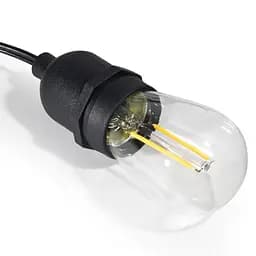 Вулична гірлянда з ретро лампами LED Edison 10шт, 220V, 10метров з перехідником - мініатюра 3