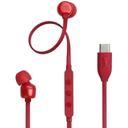 Навушники провідні JBL T310C USB-C червоні - мініатюра 2
