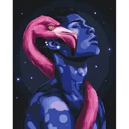 Картина за номерами на підрамнику Brushme Фламінго Соломія Ковальчук