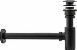 Сифон універсальний для умивальника Rea black mat click-clack чорний REA-A5215, Чорний матовий - мініатюра 2