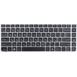 Клавiатура для ноутбука HP ProBook 4330S, 4435S чорний, сірий фрейм