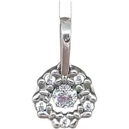 Серебряная подвеска Лазурит с фианитами. 39106р