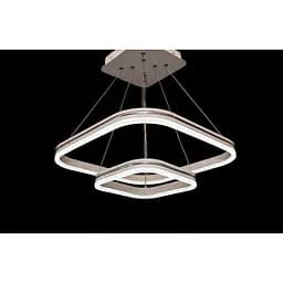Світлодіодна led люстра квадрати Linisoln 55067-2/450+250 WH - мініатюра 2