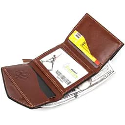 Чоловіче шкіряне портмоне GRANDE PELLE 10х10х1 см acs0018626 - мініатюра 5