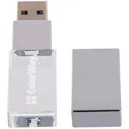 USB флеш накопичувач ColorWay 64GB ColorWay Crystal USB 3.0 (CW-USBCL64) - мініатюра 5