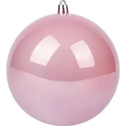 Новогодняя игрушка Novogod'ko Шар 12 cм перламутровая пудровая (974057)