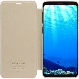 Чохол-книжка Nillkin Sparkle Leather Case Samsung Galaxy S9 Gold - мініатюра 5