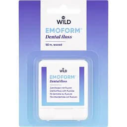 Зубна нитка Dr. Wild Emoform вощена з фторидом 50 м
