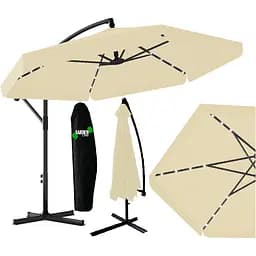 Садова парасоля GardenLine GAO1503 Banana з LED підсвіткою Beige [144770] - мініатюра 8