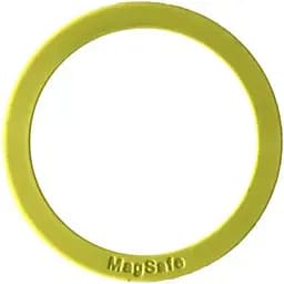 Пластина-кольцо для MagSafe держателей металлическая (+скотч) Silicone желтый