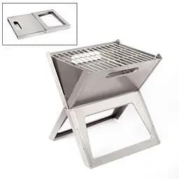 Гриль вугільний Bo-Camp Notebook/Fire Basket Compact Silver (8108347), Сріблястий - мініатюра 2