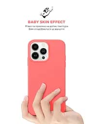 Силиконовый чехол для Apple iPhone 15 Pro, ICON2 Case, розовый, противоударный, панель, защита всего корпуса, матовая поверхность Soft Touch, выступает над дисплеем, совместим с защитными стеклами и пленками, с микрофиброй, ArmorStandart (ARM70527) - мініатюра 8