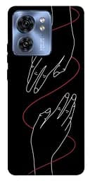 Чехол Demsky Плетение рук для Motorola Edge 40