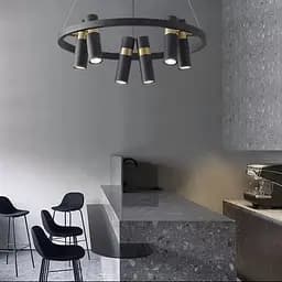 Современная модель светильника Spoor на тросах со спотами Line.F J 063/12 BK