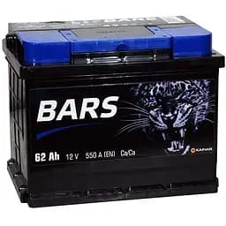 Акумулятор Bars 62Ah (+/-) 550EN 242x175x190 мм