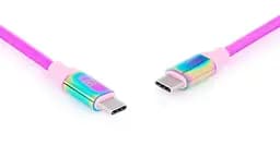 Кабель REAL-EL Premium USB Type-C - USB Type-C (M/M), 1 м, Rainbow (EL123500053) - мініатюра 9