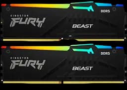 Оперативная память Kingston Fury 16GB (2x8GB) DDR5 5200MHz Beast RGB Black (KF552C36BBEAK2-16)