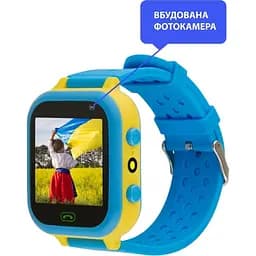 Smart Watch AmiGo GO009 GLORY Camera+LED WIFI Blue-Yellow UA UCRF - мініатюра 5