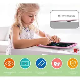 Дитячий LCD планшет для малювання Beiens Каченя 10” Multicolor рожевий (К1001pink) - мініатюра 4