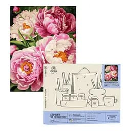 Набір для розпису по номерах "Квітковий настрій" 40*50 см, IDEA2-GX47323, ТМ "99IDEAS"