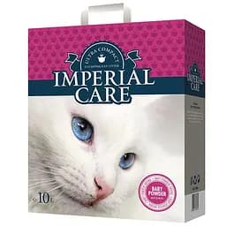 Imperial Care с ароматом детской пудры 10 кг ультра-комкующийся наполнитель в кошачий туалет