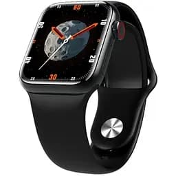 Розумний годинник Lemfo M7 Plus c бездротовою зарядкою та Bluetooth-дзвінками (Чорний)