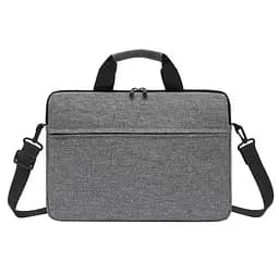 Сумка для ноутбука 15.6 дюймов с плечевым ремнем Merlion YTMR15Gr 40x30x3cm Grey - мініатюра 1