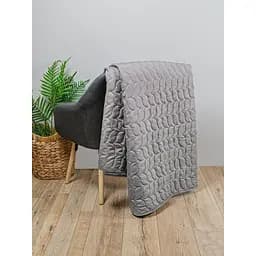 Покривало стьобане Home Line 160x210 см кавове (178203) - мініатюра 2