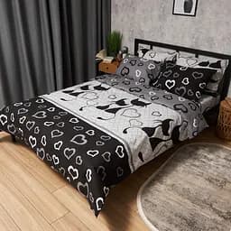 Підковдра Moon&Star Бязь Gold Люкс Feline Romance Полуторна Євро 160x220 см