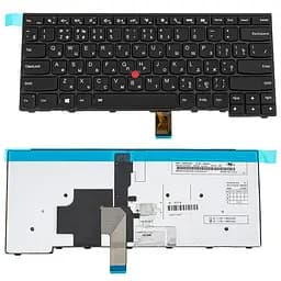 Клавіатура для ноутбука LENOVO (ThinkPad Edge: T431S, T440, T440P, T440S) rus, black, підсвічування клавіш